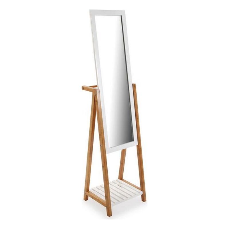 Free standing mirror Bamboo MDF Wood (11,5 x 120 x 49 cm)
