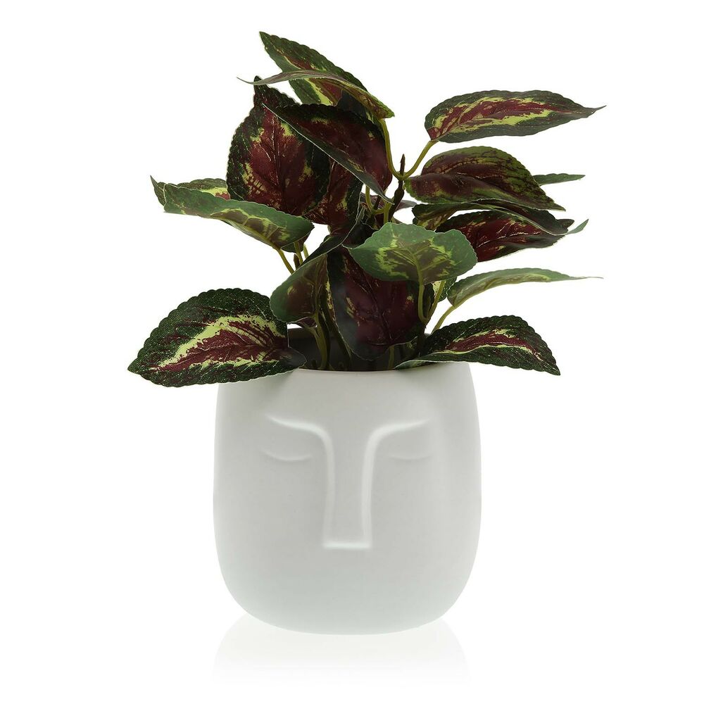 Plant pot Versa White Ceramic (14 x 14 x 14 cm)