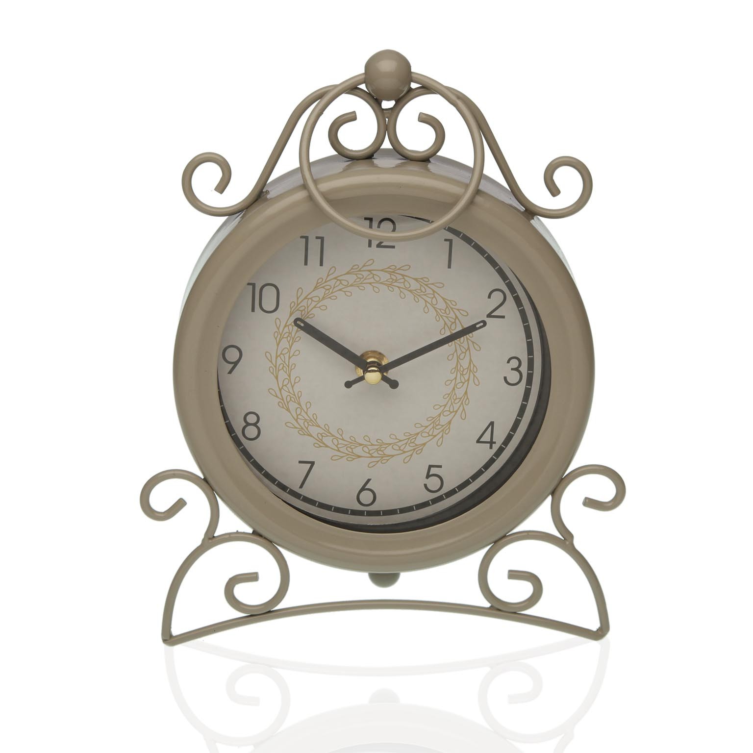 Horloge de table Beige Métal
