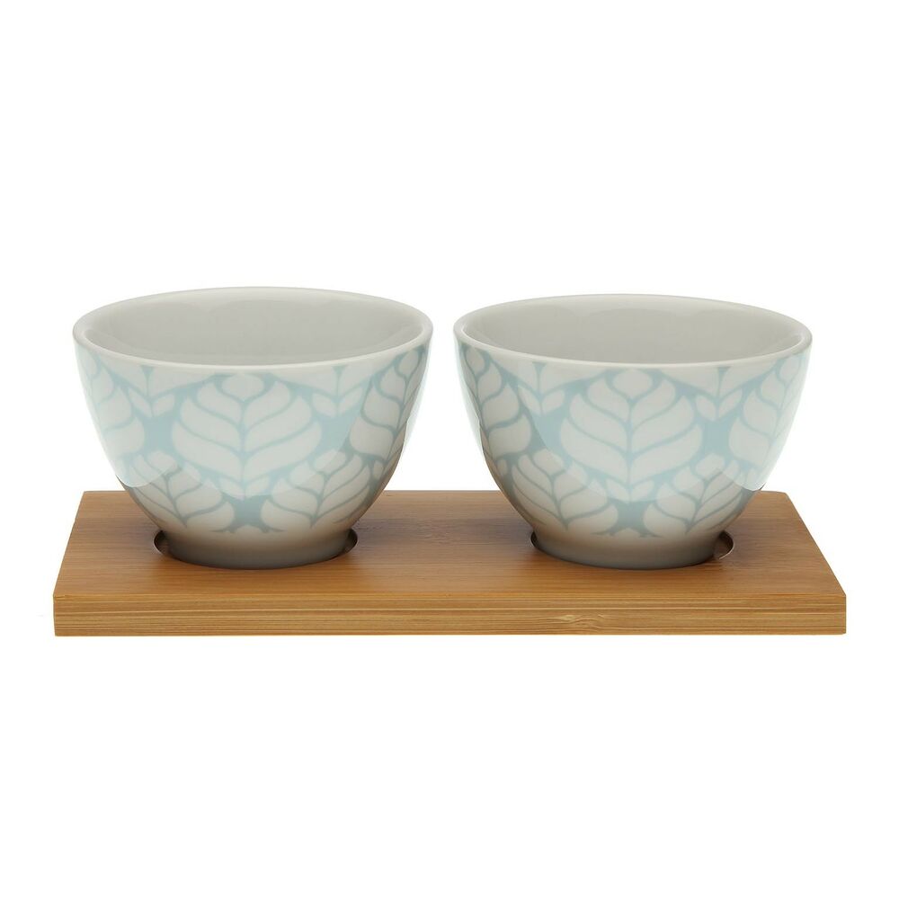 Set of bowls Smith Ice Blue Ceramic (2 uds)