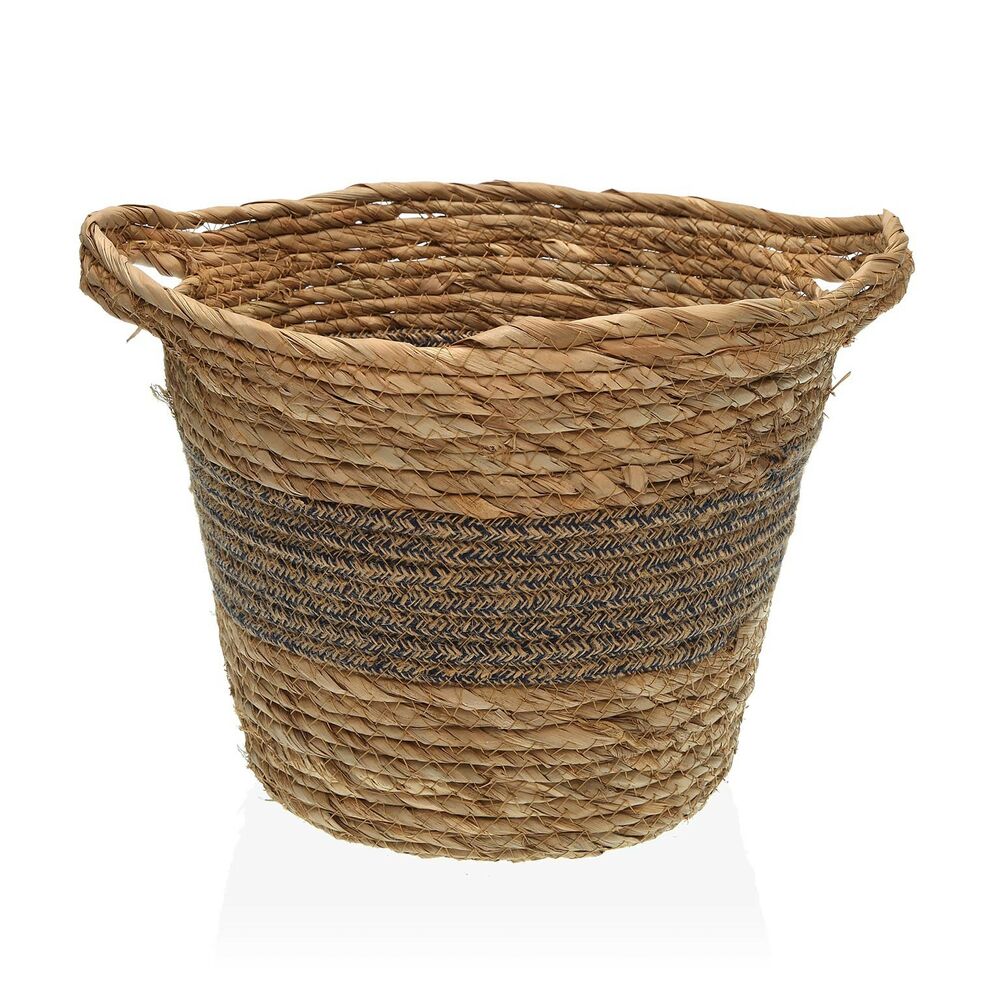 Basket Black With handles (26 x 21 x 26 cm)