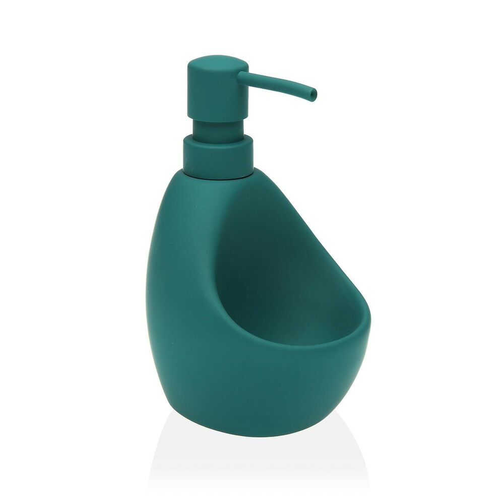 Soap Dispenser Versa Green Ceramic (9,5 x 16,5 x 11 cm)