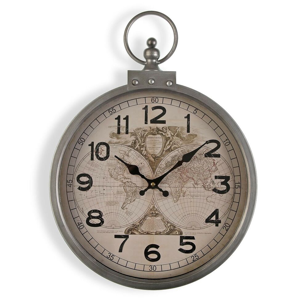 Wall Clock Versa Metal (5,5 x 47 x 35 cm)
