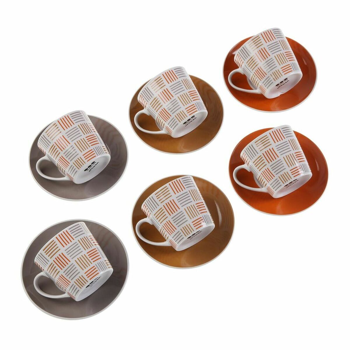 Juego de 6 Tazas de Té con Plato Versa Viviana