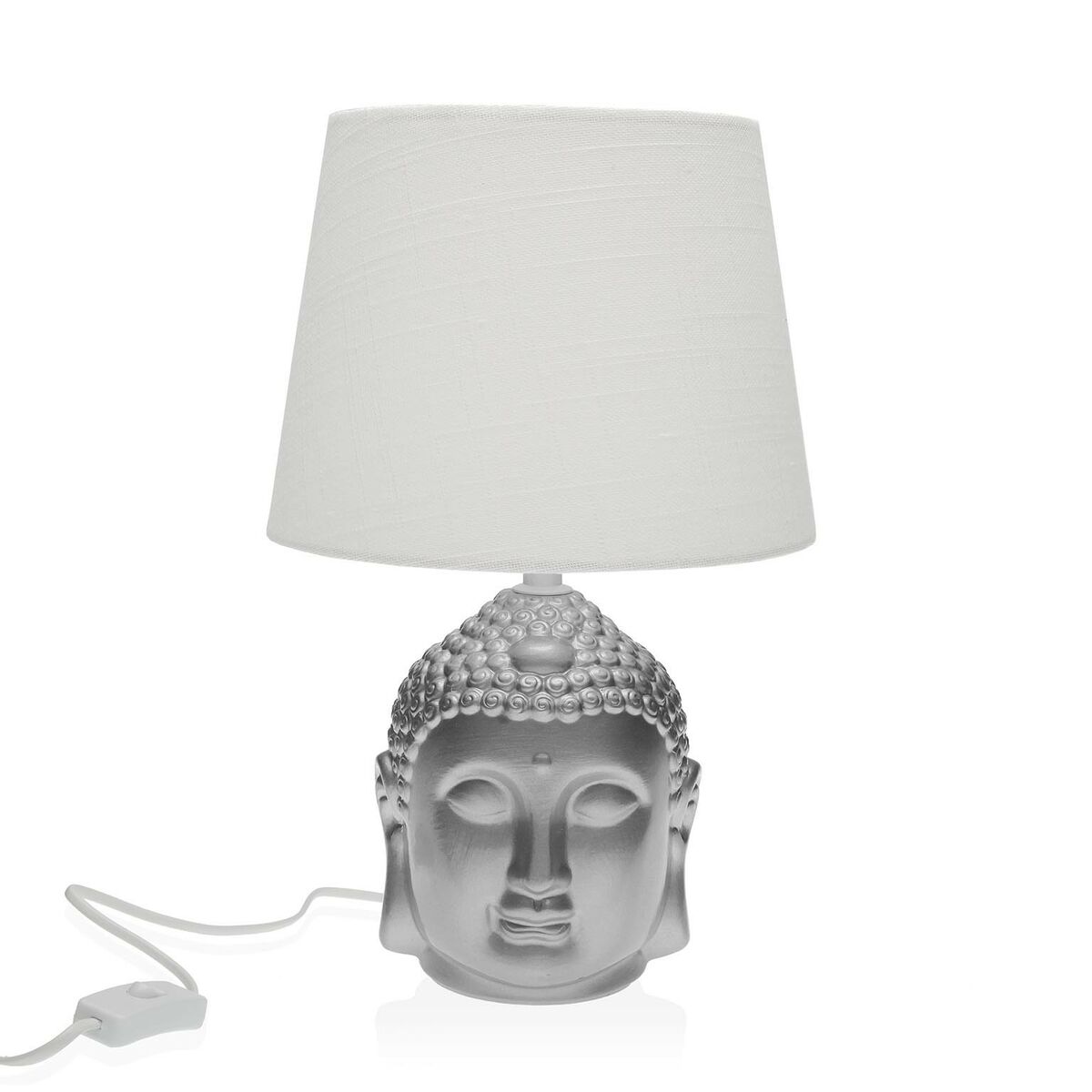Lampe de bureau Versa Argenté Buda Porcelaine (21 x 33 x 21 cm)