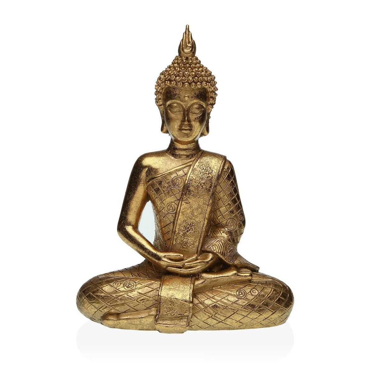 Figurine Décorative Versa Doré Buda 12 x 29 x 21 cm Résine