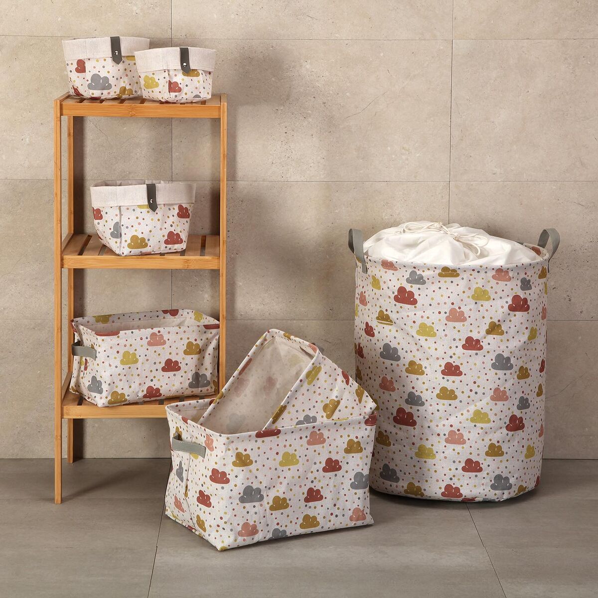 Image secondaire de Panier Versa Textile 22 x 12 x 10 cm 18 x 14 x 28 cm 25 x 15 x 12 cm 28 x 18 x 14 cm