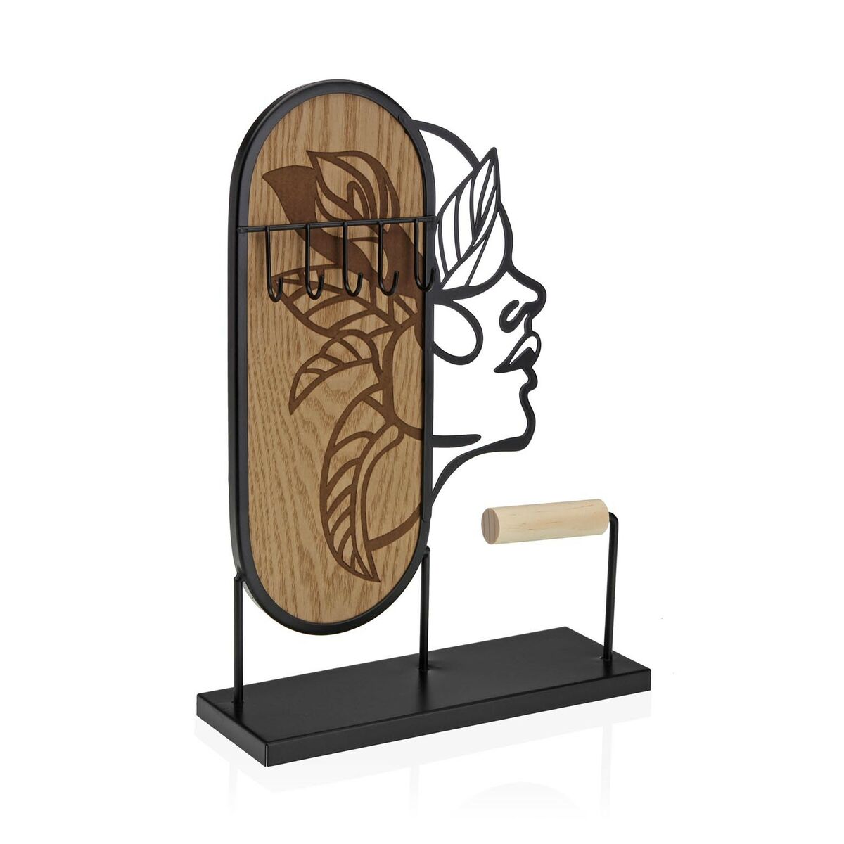 Κόσμημα Ποδιού Versa M Μαύρο Μέταλλο 7,5 x 27 x 20,5 cm