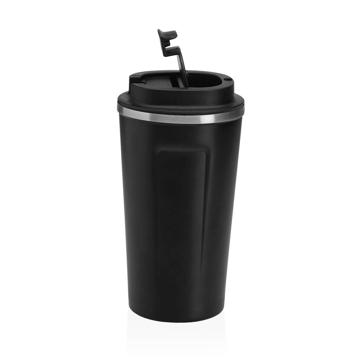 Image secondaire de Verre avec Couvercle Versa Noir Acier polypropylène 510 ml