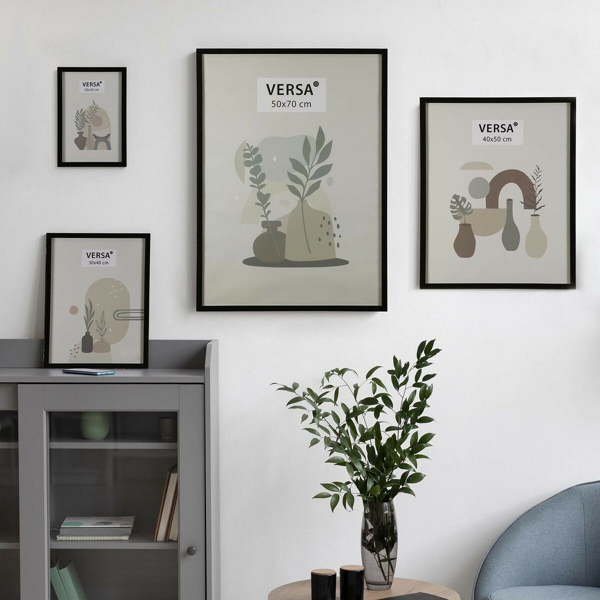 Image secondaire de Cadre Photos Versa Noir Bois MDF Vintage