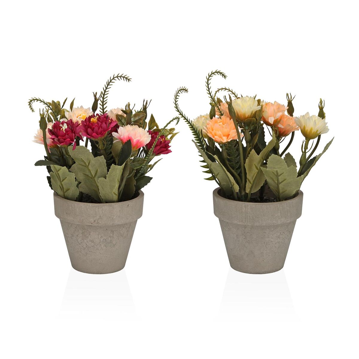 Plante décorative Versa Fer Textile Plastique Œillets 11 x 26 cm