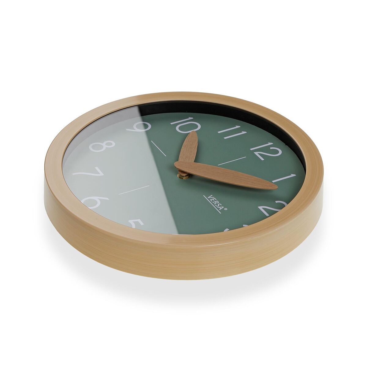 Image secondaire de Horloge Murale Versa Vert Plastique Minimaliste 4,1 x 30 x 30 cm