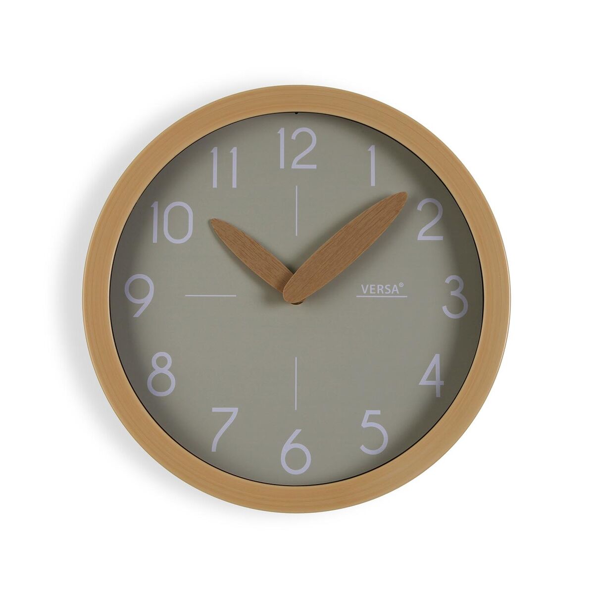Horloge Murale Versa Gris Plastique Minimaliste 4,1 x 30 x 30 cm