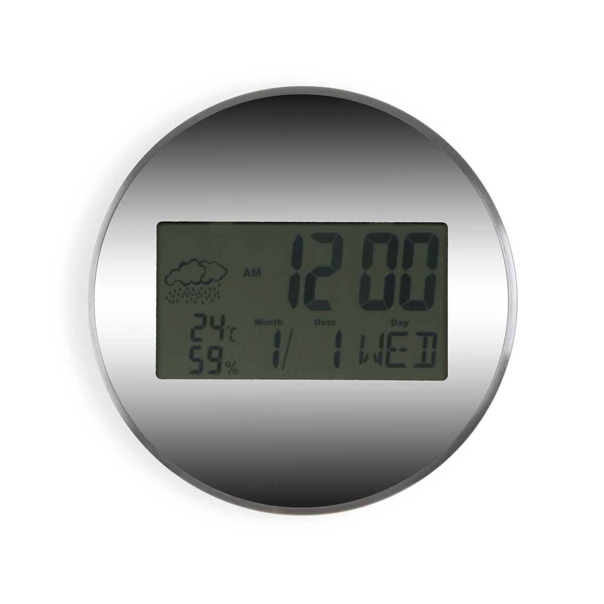 Horloge Murale Versa Plastique Minimaliste 4,1 x 30 x 30 cm
