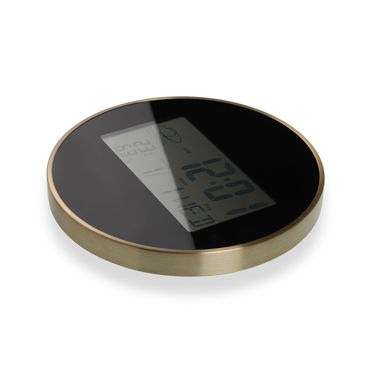 Image secondaire de Horloge Murale Versa Noir Plastique Minimaliste 4,1 x 30 x 30 cm