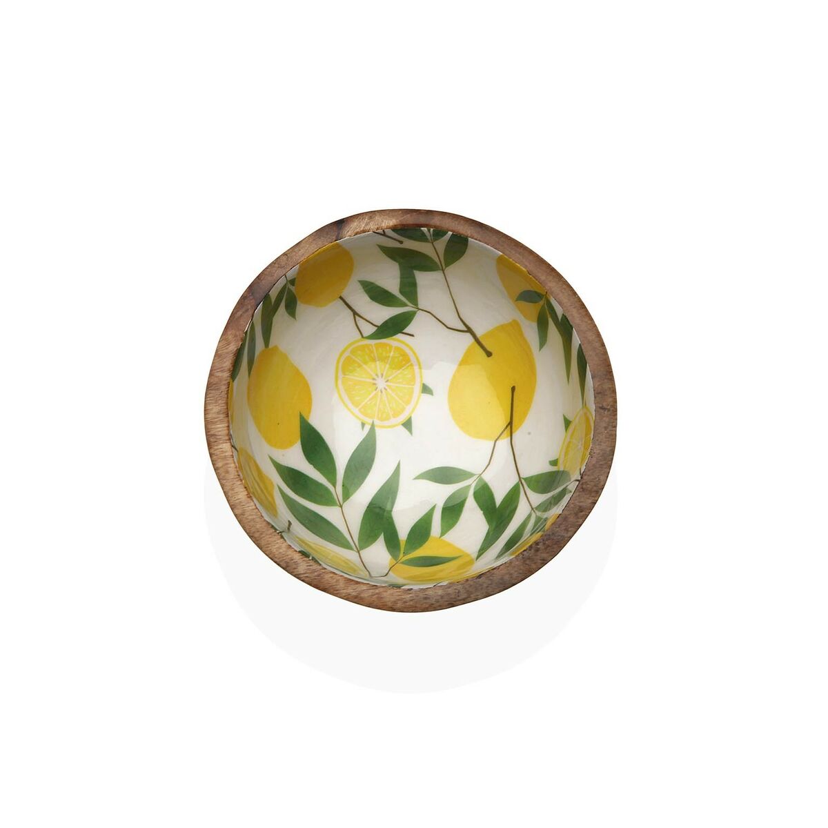 Bowl Versa Bamboo Porcelain Mango wood Lemon, view 2
