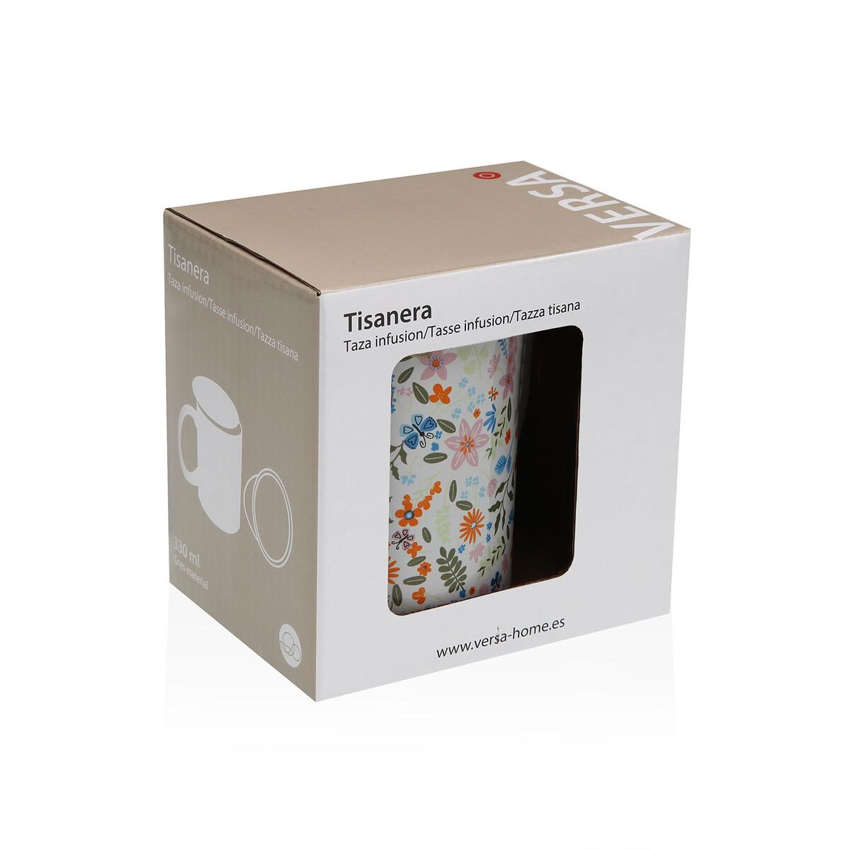 Image secondaire de Tasse avec filtre pour infusions Versa Fleurs