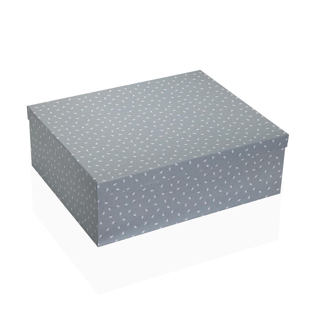 Image secondaire de Set de boîtes décoratives Versa Gris Carton Fleurs (15 Pièces)