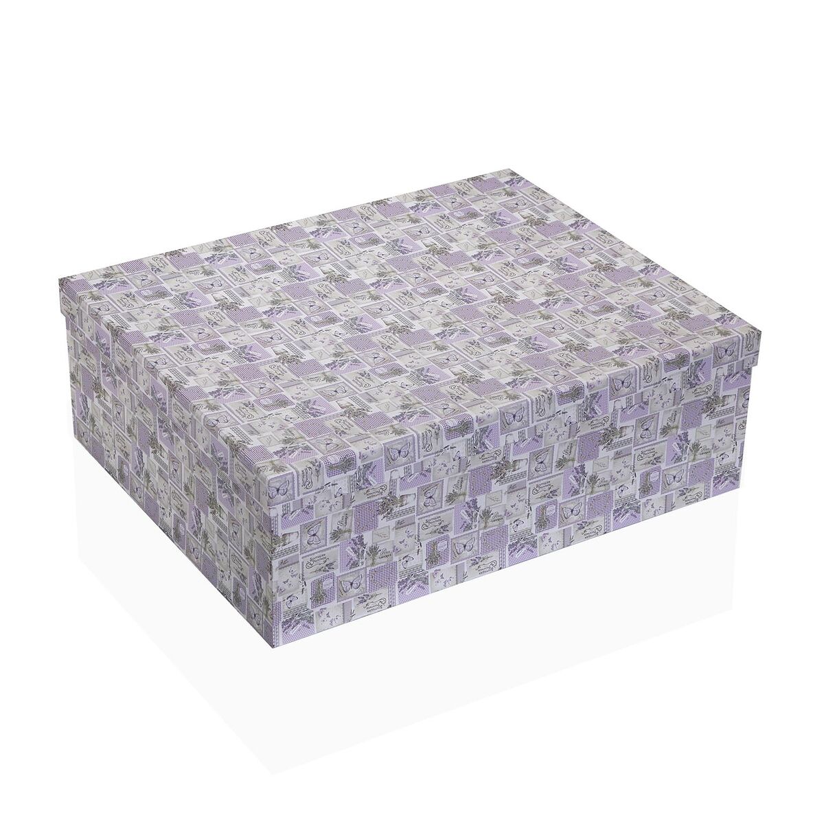Image secondaire de Set de boîtes décoratives Versa Carton Lavande (15 Pièces)