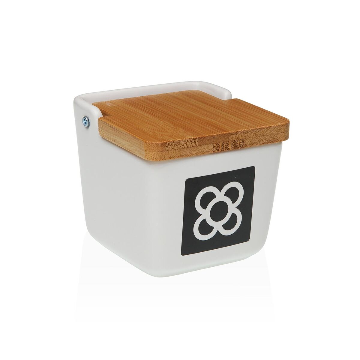 Salière avec couvercle Versa Céramique 8,8 x 8,5 x 8,8 cm