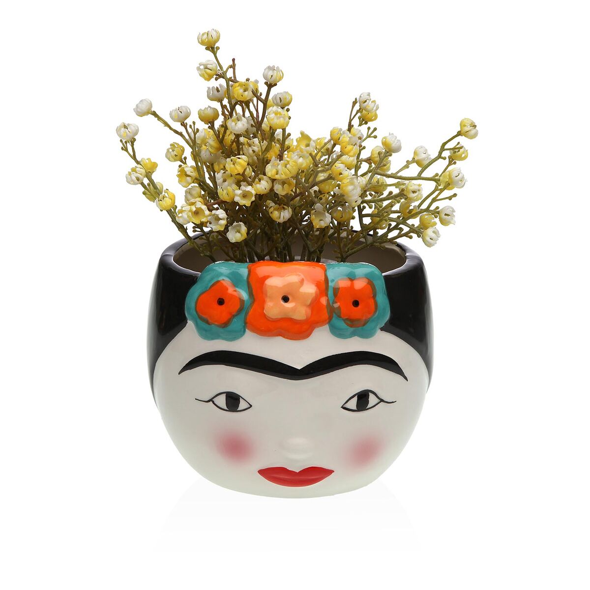 Image secondaire de Vase Versa Céramique Escandinavo/Nórdico 14 x 12 x 14 cm Frida Kahlo