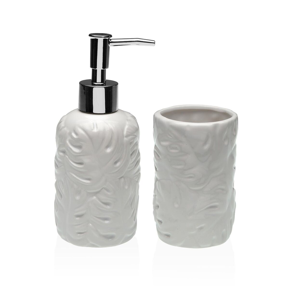 Ensemble de Bain Versa Blanc Dolomite 6,8 x 17 x 6,8 cm