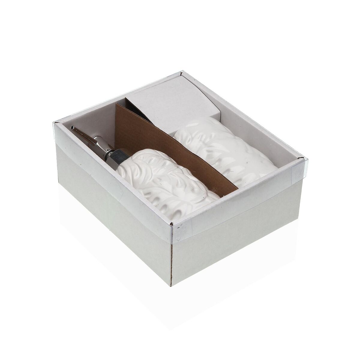 Image secondaire de Ensemble de Bain Versa Blanc Dolomite 6,8 x 17 x 6,8 cm