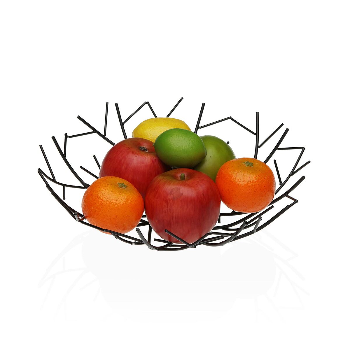 Image secondaire de Coupe à fruits Versa Noir Métal Acier 30 x 9 x 30 cm