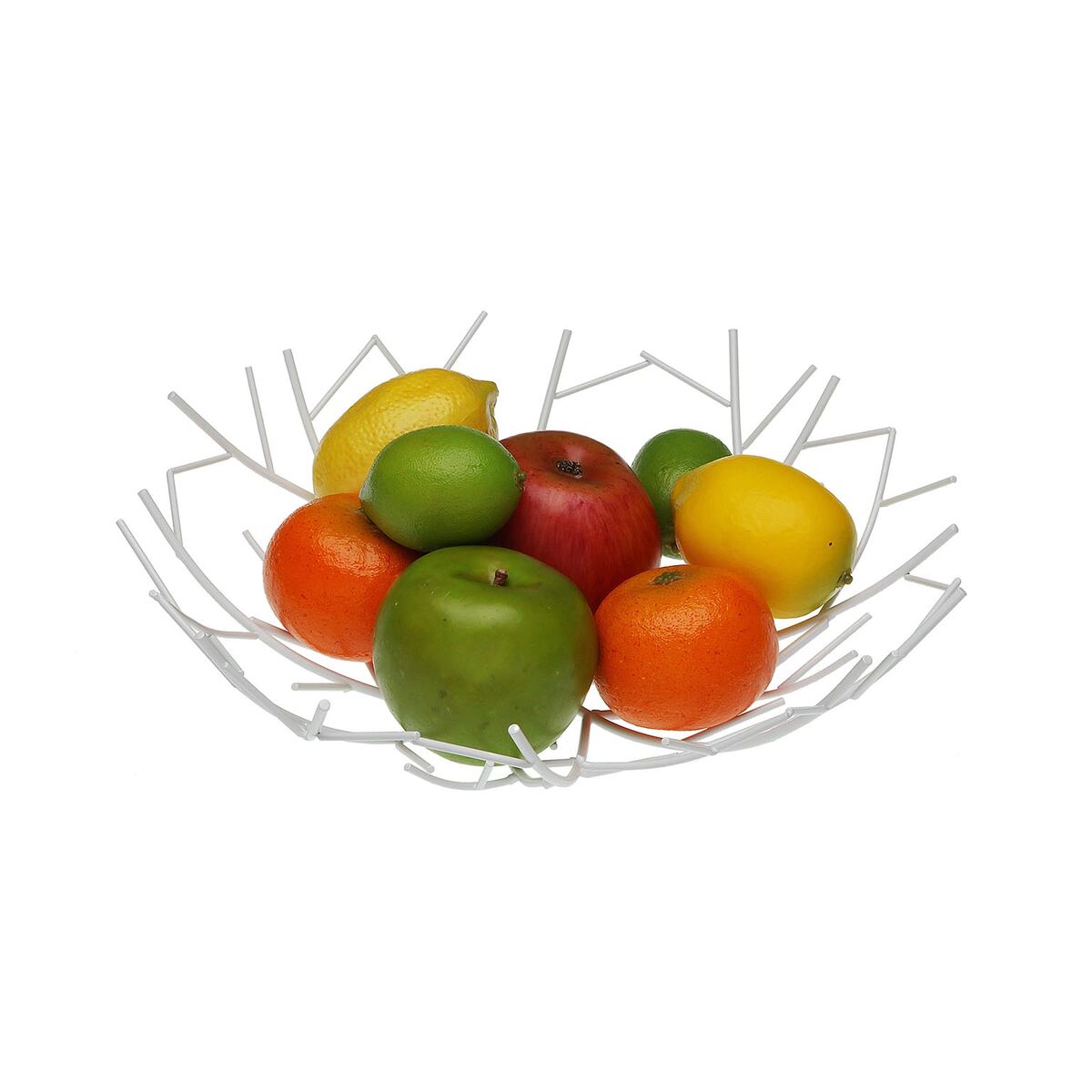 Image secondaire de Coupe à fruits Versa Blanc Métal Acier 30 x 9 x 30 cm