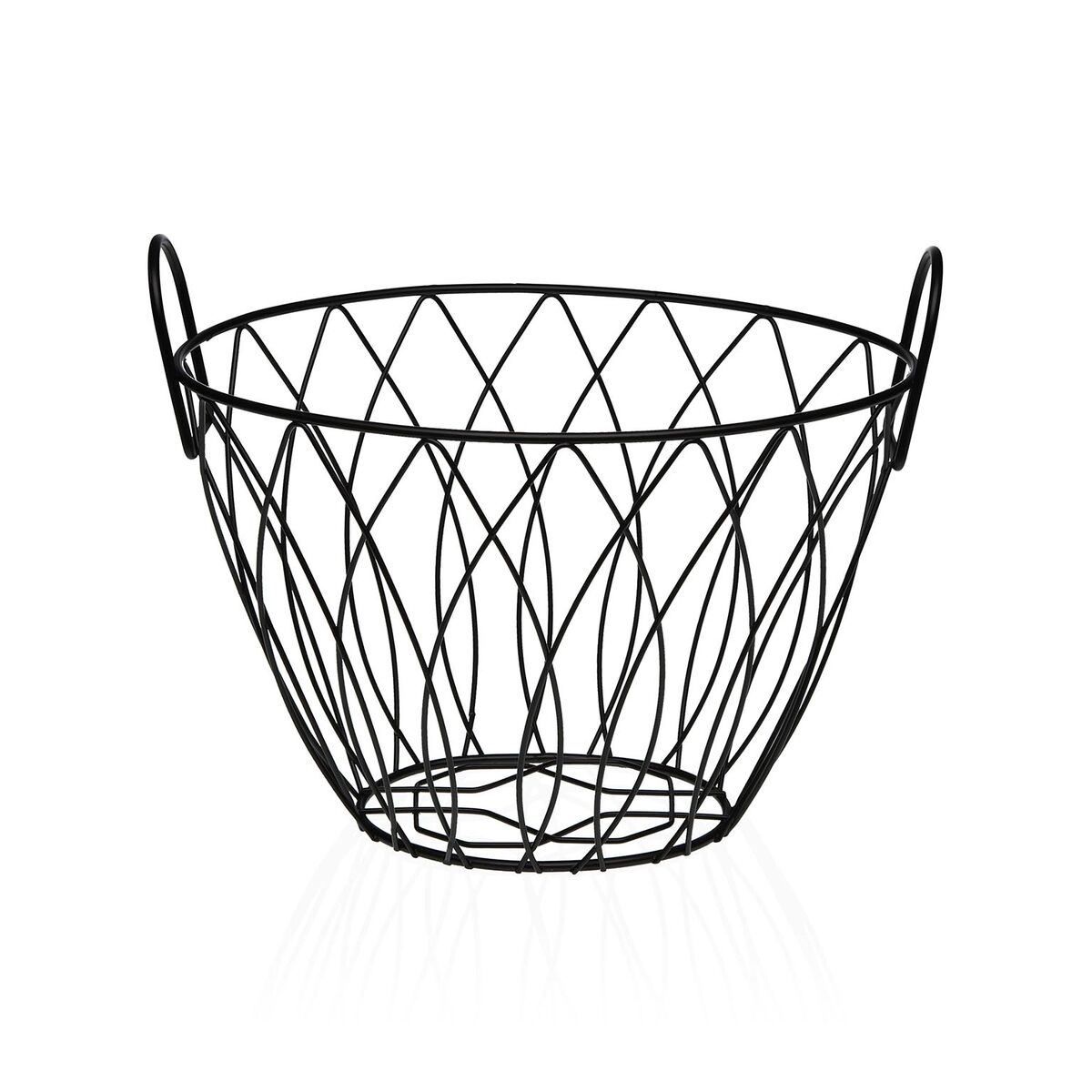Coupe à fruits Versa Noir Métal Acier 19,5 X 21,5 X 28,5 CM