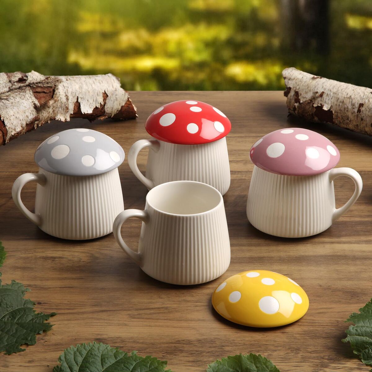 Image secondaire de Tasse avec Couvercle Versa Jaune Champignon