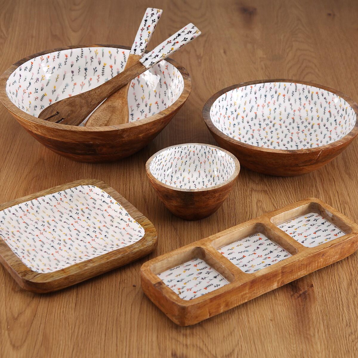 Snack tray Versa Blume 20 x 1,5 x 20 cm, view 4