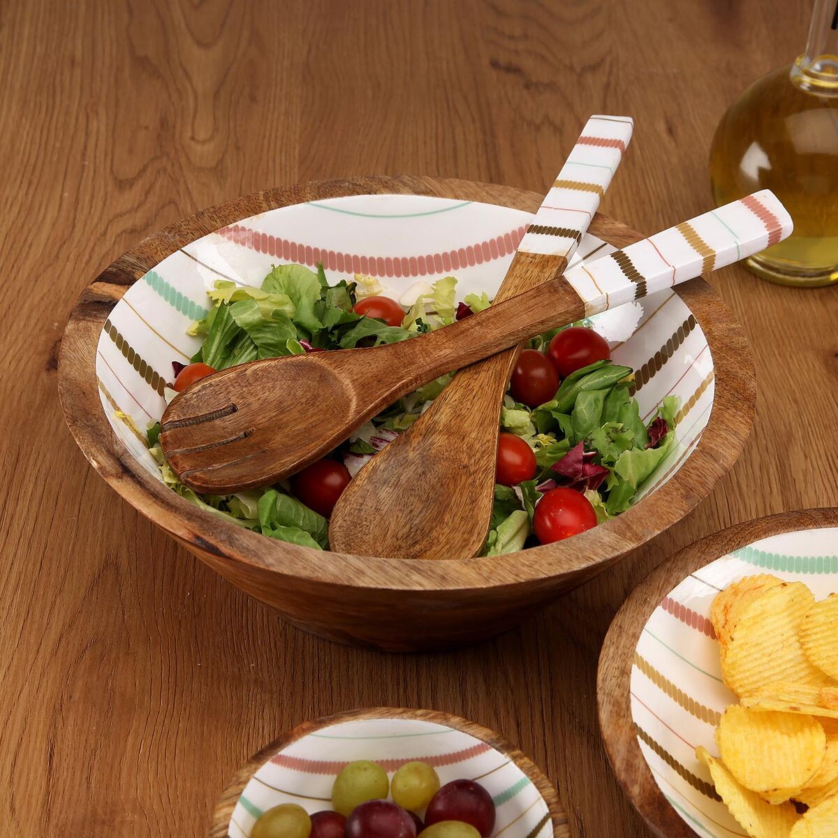 Kitchen Utensils Set Versa Flint Mango wood 6 x 1 x 30 cm, view 2