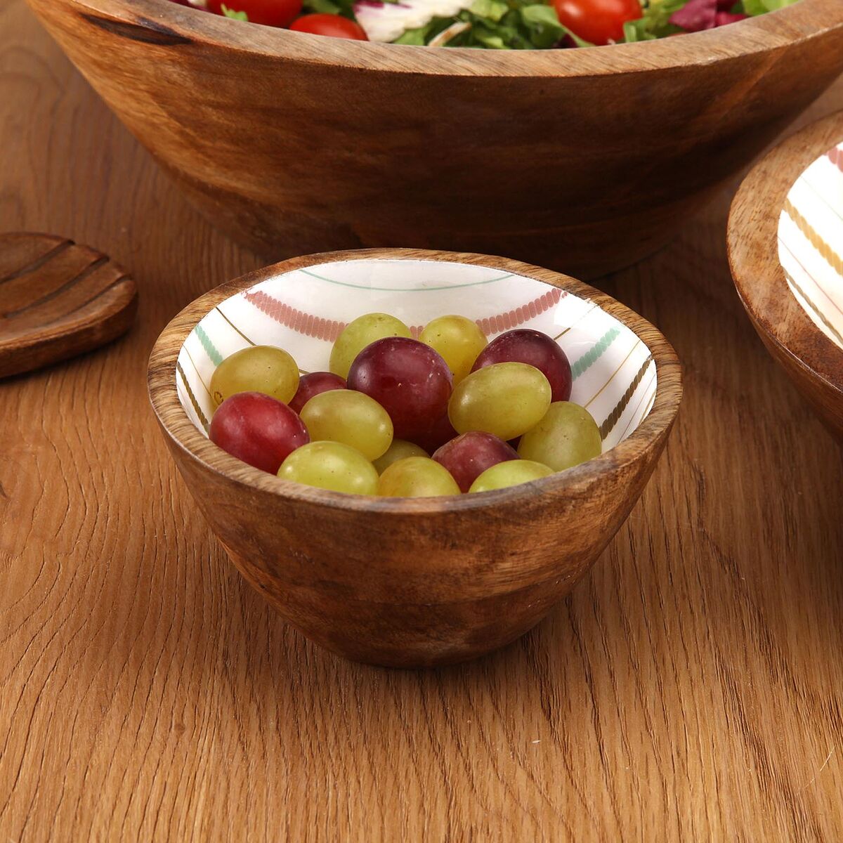 Bowl Versa Flint Mango wood 13 x 7 x 13 cm, view 3