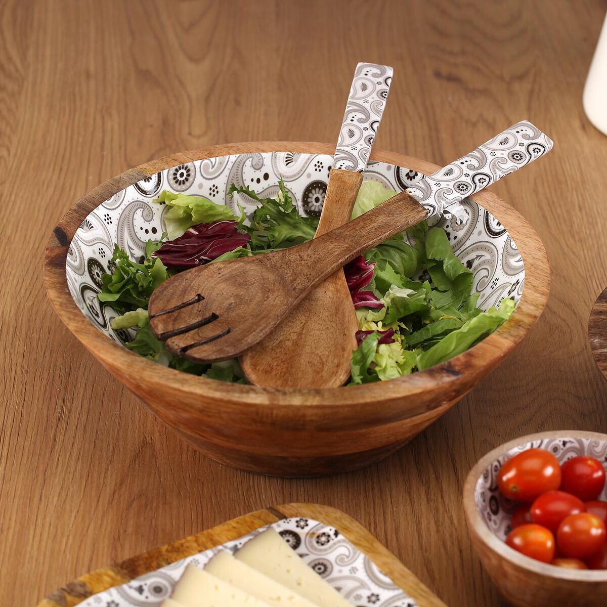 Kitchen Utensils Set Versa Glob Mango wood 6 x 1 x 30 cm, view 2