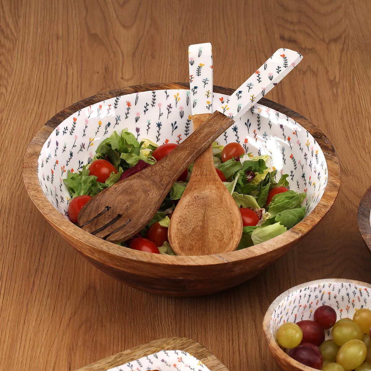 Kitchen Utensils Set Versa Blume Mango wood 6 x 1 x 30 cm, view 2