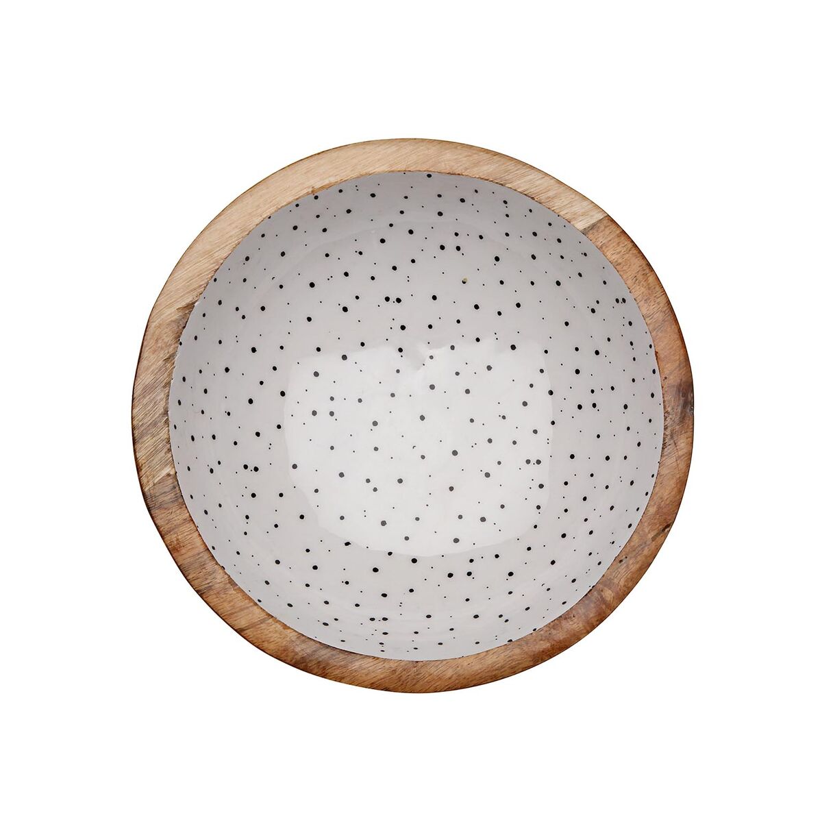 Salad Bowl Versa Speckle Mango wood 24 x 7 x 24 cm, view 2