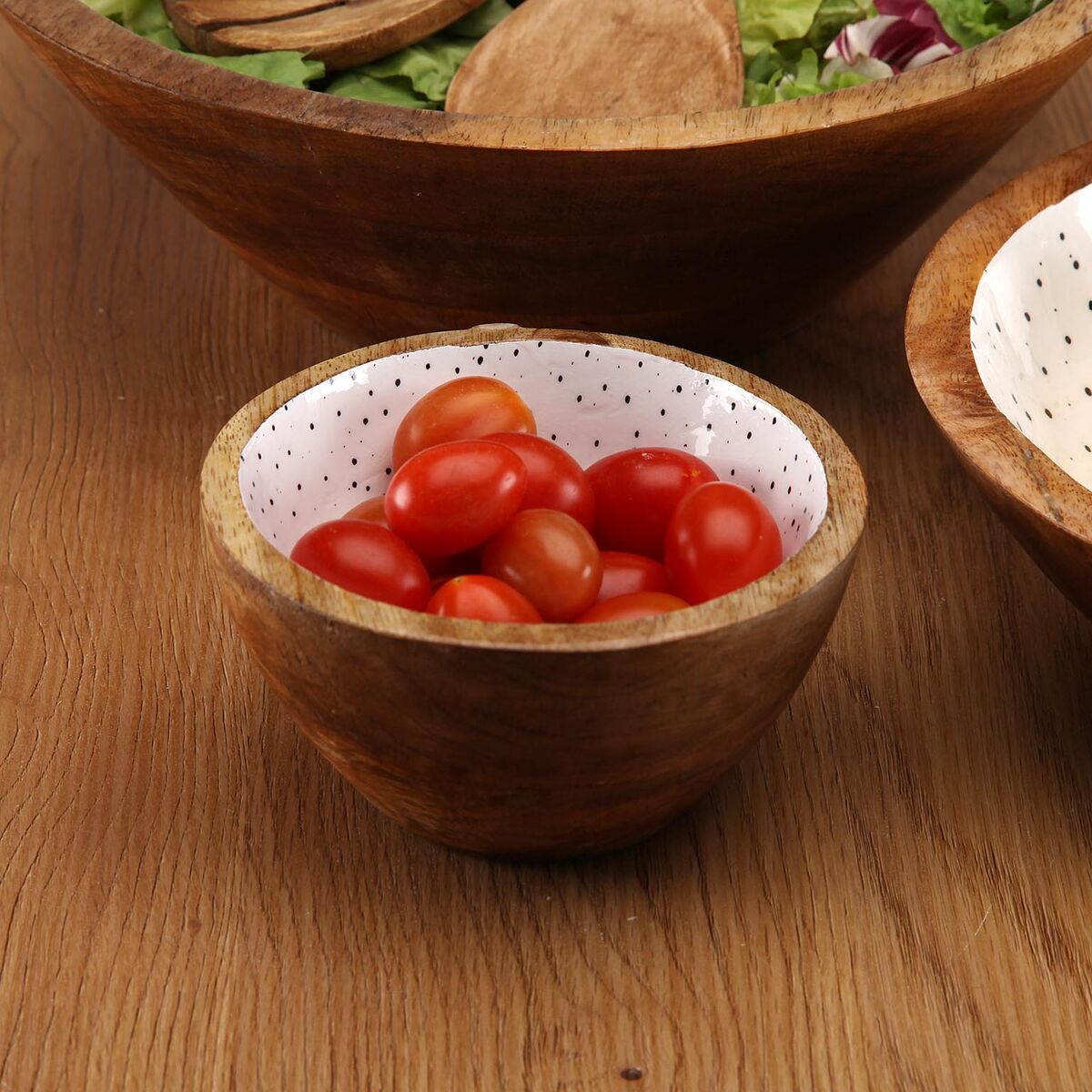 Bowl Versa Speckle Mango wood 13 x 7 x 13 cm, view 3
