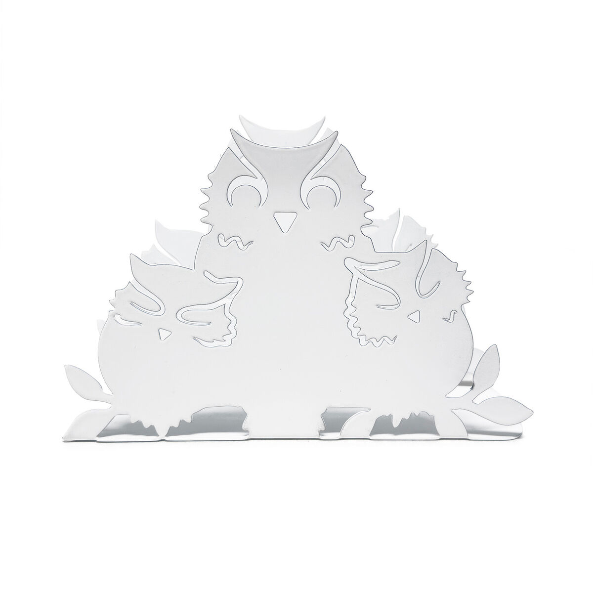Porte-serviettes Versa Blanc Métal Acier Fer 4,5 x 10 x 15 cm