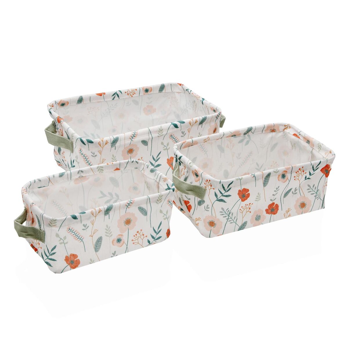 Set de basket Versa Textile 18 x 14 x 28 cm 28 x 18 x 14 cm