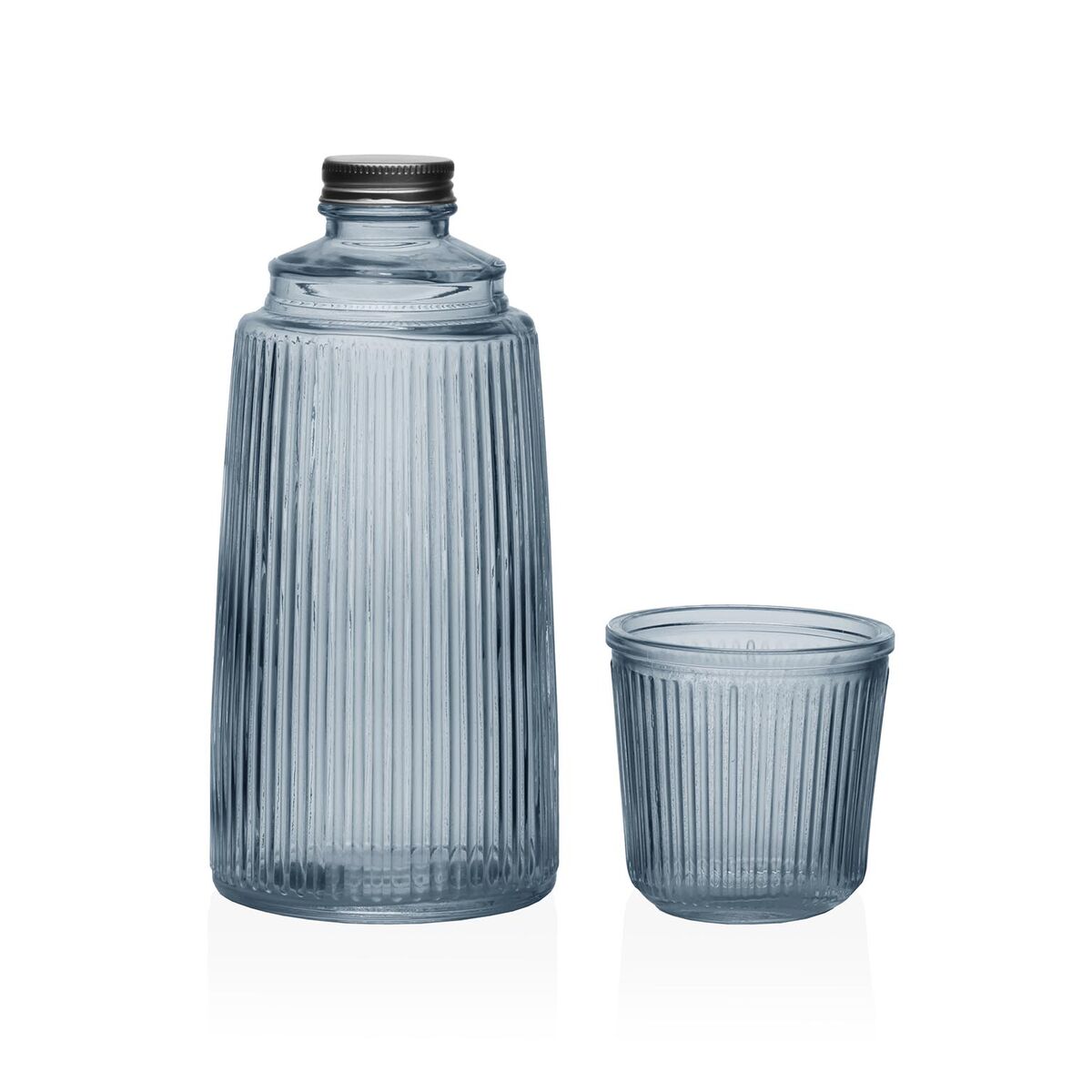 Bouteille d'eau Versa Bleu verre Aluminium 10,3 x 26 x 10,3 cm