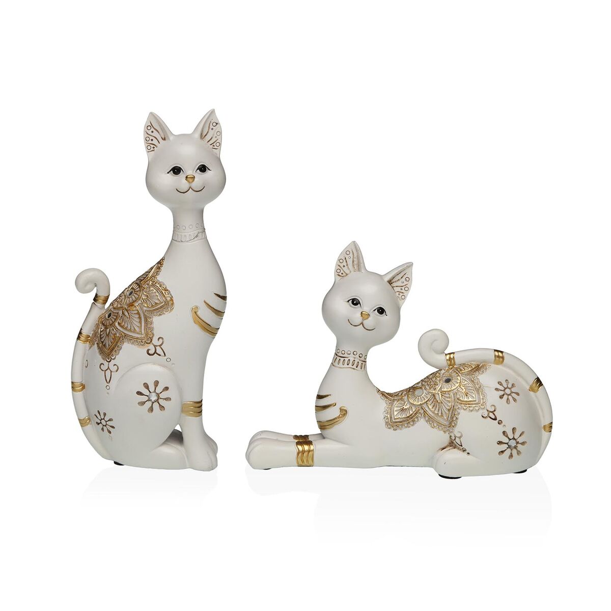 Image secondaire de Figurine Décorative Versa Blanc Chat 5,5 X 14,5 X 20 CM