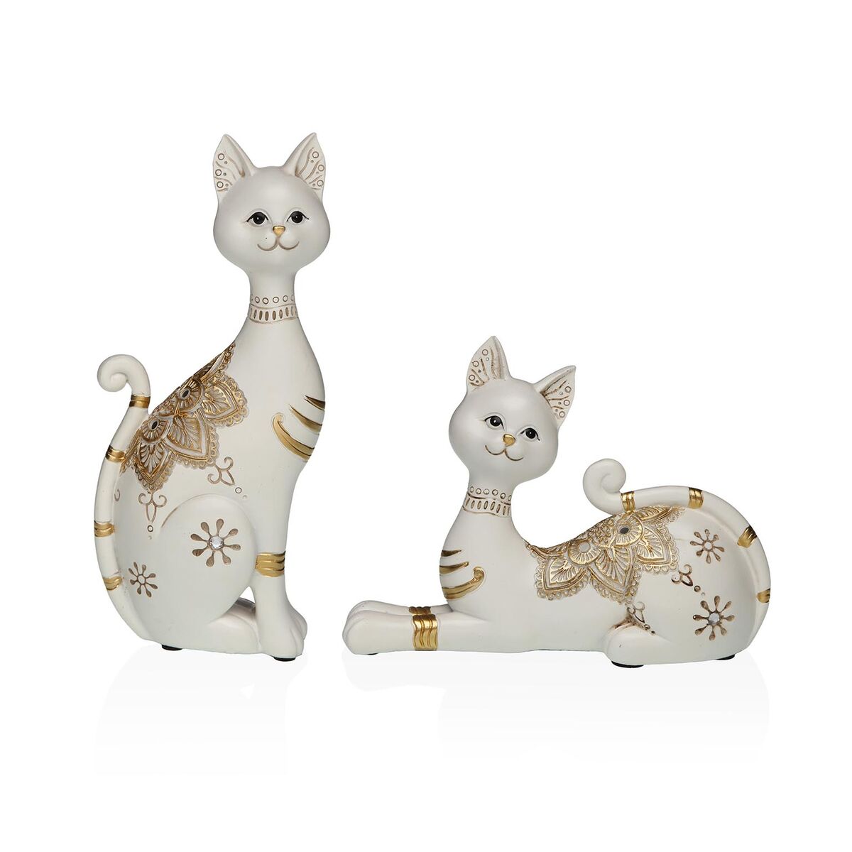 Image secondaire de Figurine Décorative Versa Blanc Chat 5,5 X 24 X 10,5 CM