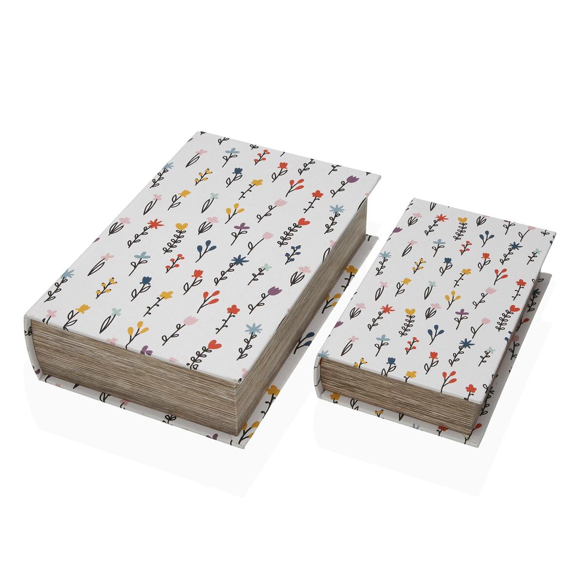 Image secondaire de Boîte Décorative Versa Blume Toile Bois MDF Livre