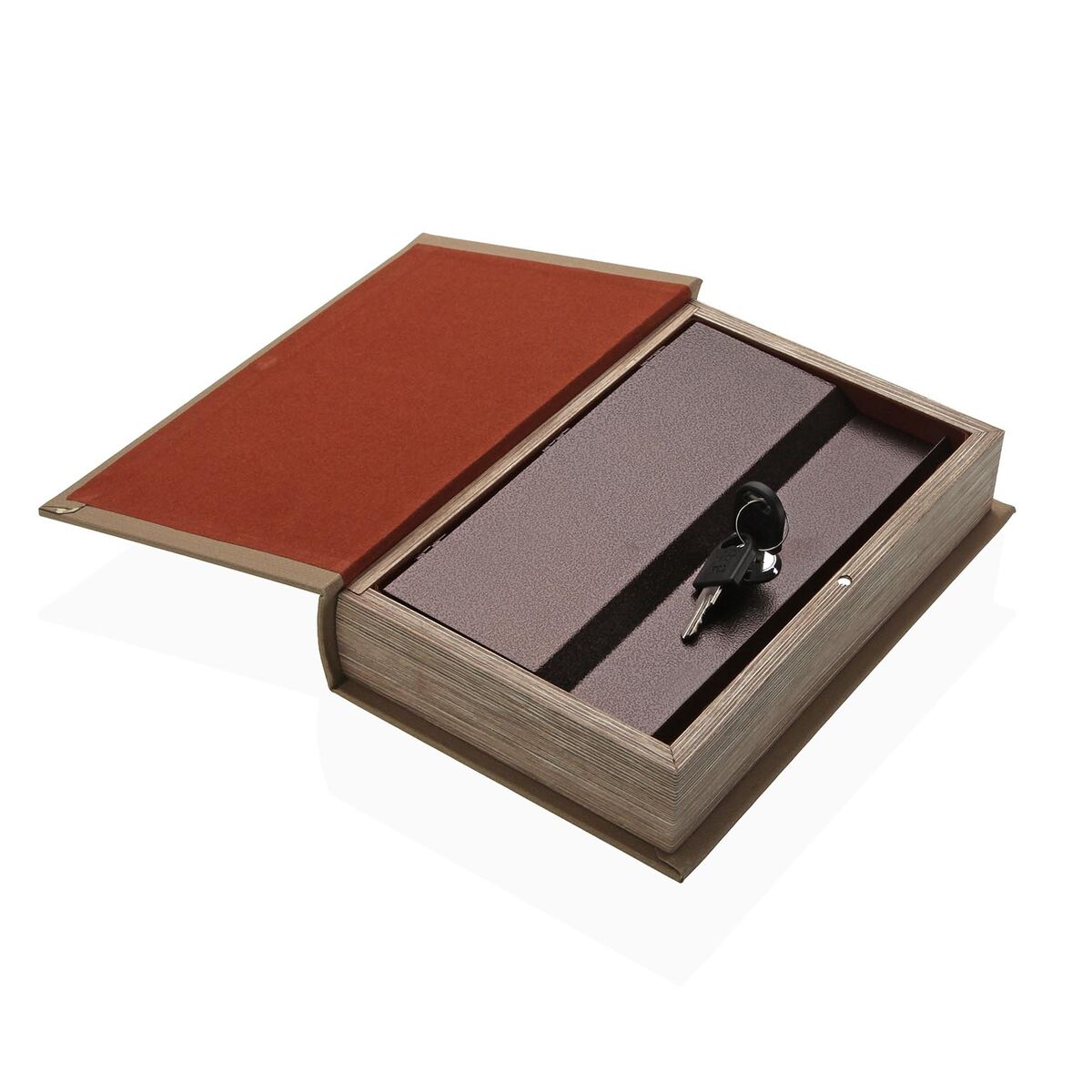 Image secondaire de Boîte Décorative Versa Toile Bois MDF Livre Vase