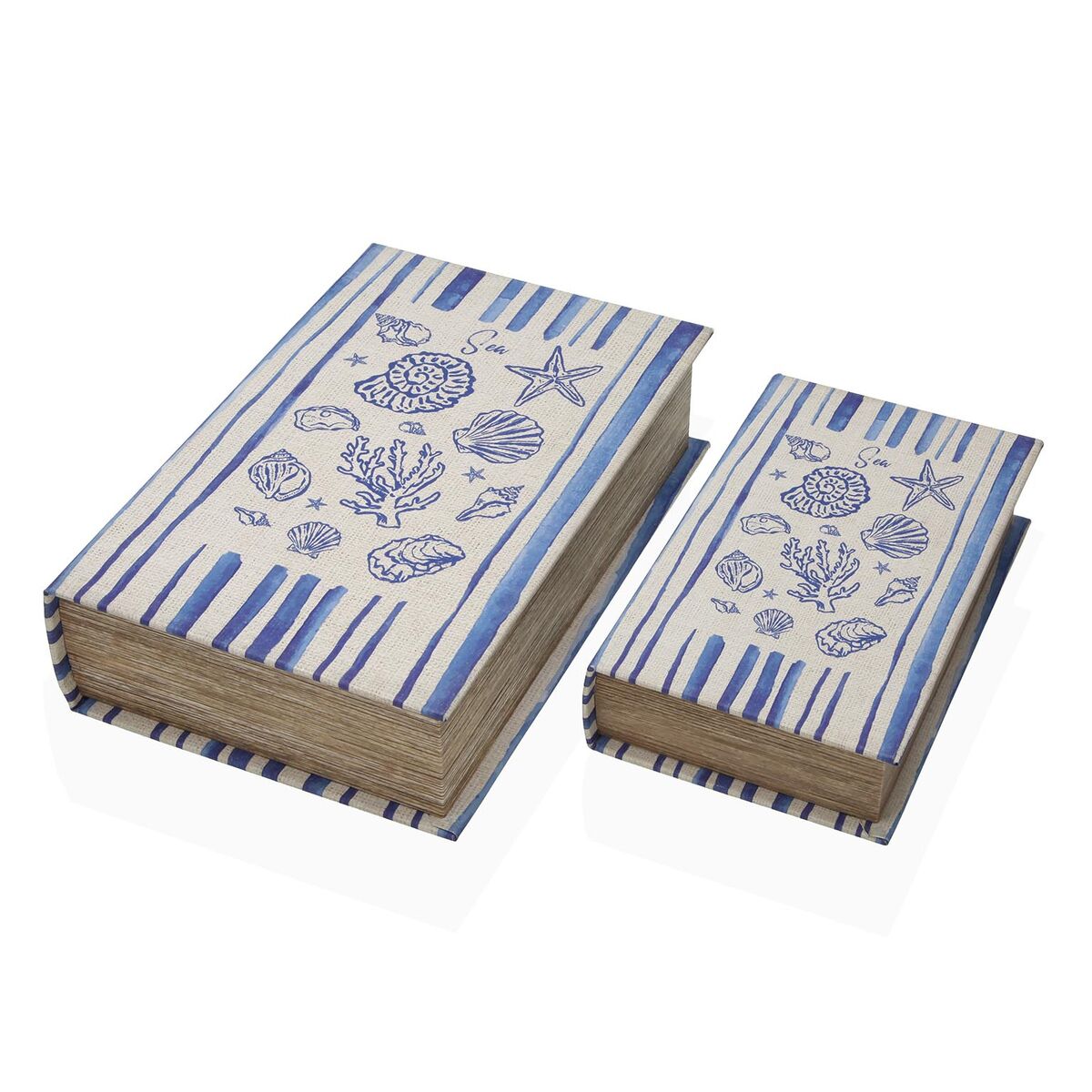 Image secondaire de Boîte Décorative Versa Toile Bois MDF Livre
