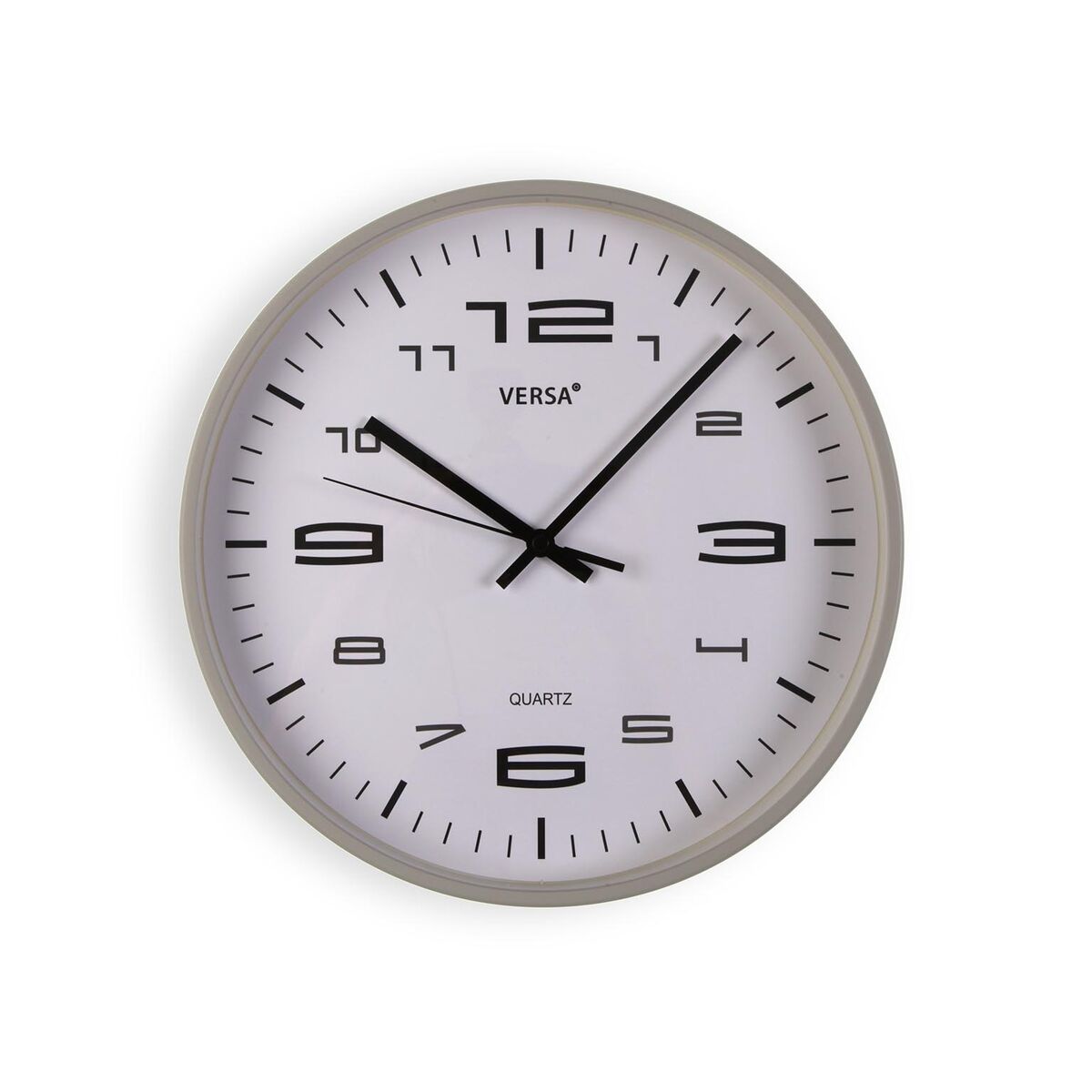 Horloge Murale Versa Gris Plastique 25 x 25 x 4 cm