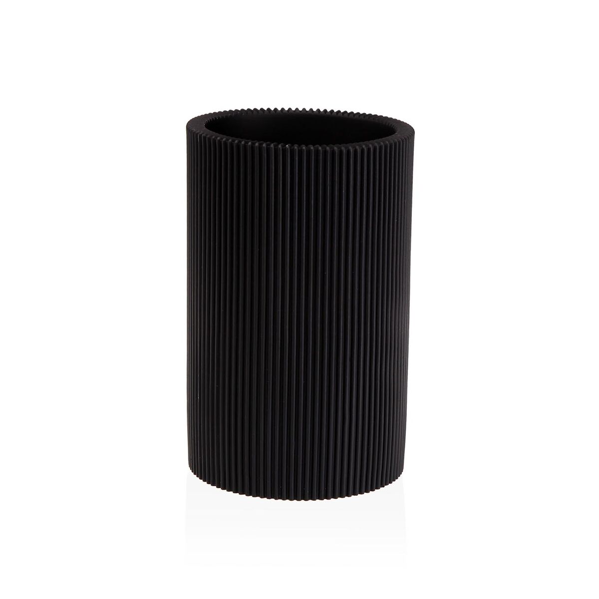 Support pour brosses à dents Versa Noir Résine 7,5 x 11,5 x 7,5 cm