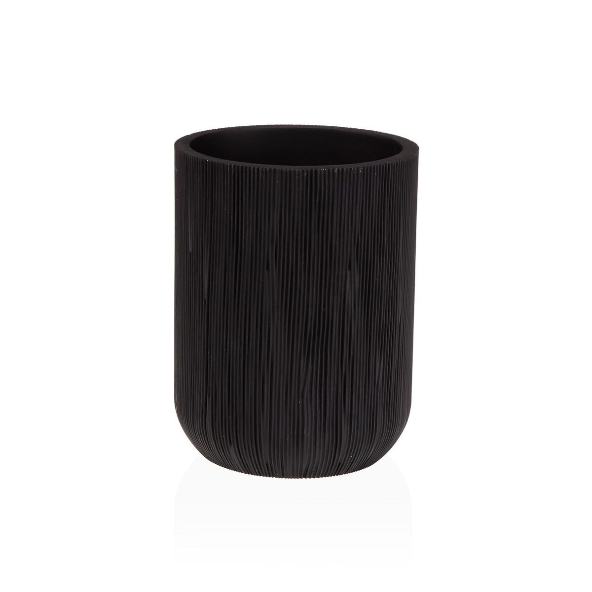 Support pour brosses à dents Versa Noir Résine 8 x 10,5 x 8 cm