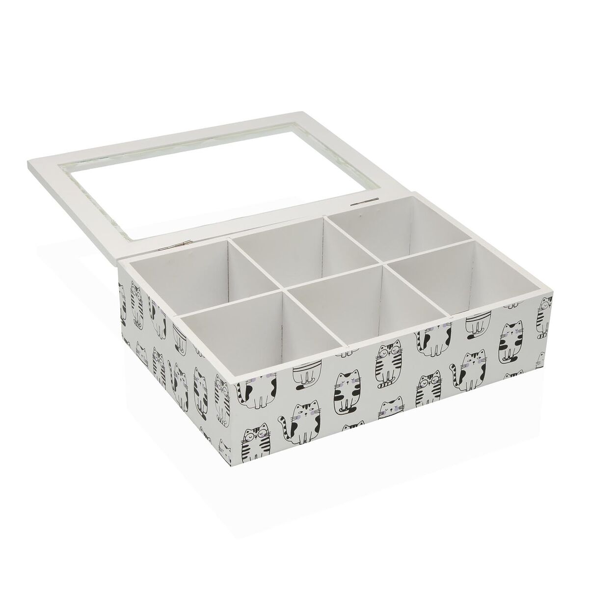 Box for Infusions Versa GATTO Wood 17 x 7 x 24 cm, view 2